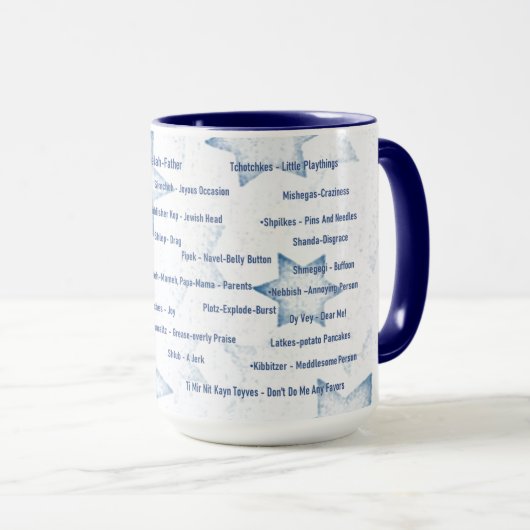 Jiddishe "Cup" Tasse Es ist Cool, Jiddisch zu spre (VorderseiteRechts)