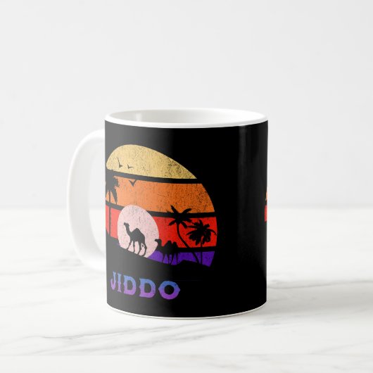 Jiddo Retro Sunset Ocean Großvater Kaffeetasse (Vorderseite Links)
