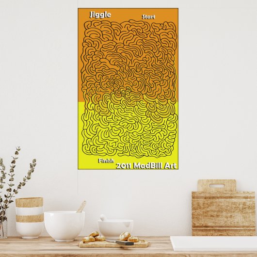 Jiggle Maze Poster (Küche)
