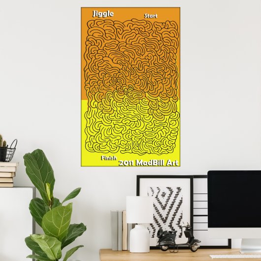 Jiggle Maze Poster (Heimbüro)