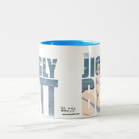 Jiggly Hintern: Germaine-Tasse Zweifarbige Tasse (Mittel)