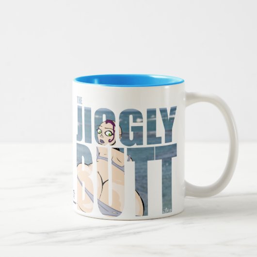 Jiggly Hintern: Germaine-Tasse Zweifarbige Tasse (Rechts)