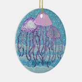 Jiggly Jellyfish Keramik Ornament (Rechts)