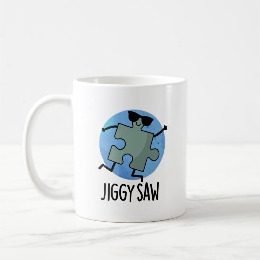 Jiggy Saw Funny Dancing Jigsaw Puzzle Puzzle Puzzl Kaffeetasse (Links)