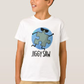 Jiggy Saw Funny Dancing Jigsaw Puzzle Puzzle Puzzl T-Shirt (Vorderseite)