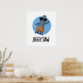 Jiggy Saw Niedlich Dancing Saw Puff Poster (Küche)