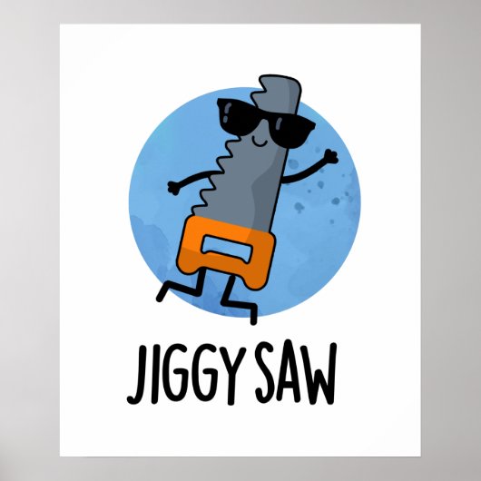 Jiggy Saw Niedlich Dancing Saw Puff Poster (Vorne)