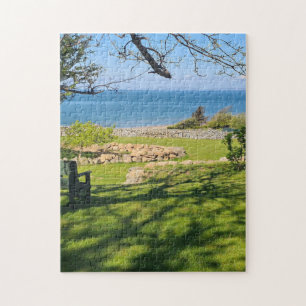 Jigsaw - Blick auf das Meer in Barmouth, Wales Puzzle