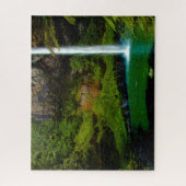 Jigsaw Bridal Veil Fall Neuseeland. Puzzle (Vertikal)
