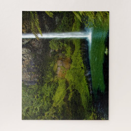 Jigsaw Bridal Veil Fall Neuseeland. Puzzle (Vertikal)