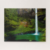 Jigsaw Bridal Veil Fall Neuseeland. Puzzle (Horizontal)