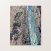 Jigsaw Canoeing auf dem Fluss Zambezi. Puzzle (Vertikal)