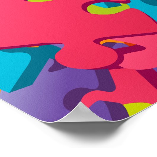 Jigsaw-Cartoon Poster (Ecke)