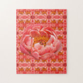 Jigsaw Coral Peony Puzzle (Vertikal)