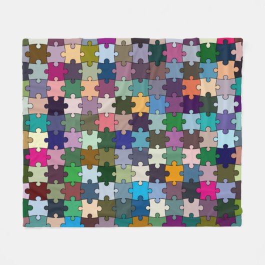 Jigsaw Fleece Blanket (Vorderseite (Horizontal))