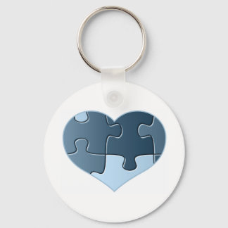 Jigsaw Heart Keychain Schlüsselanhänger