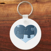 Jigsaw Heart Keychain Schlüsselanhänger (Vorderseite)