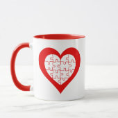 Jigsaw Heart Tasse (Links)