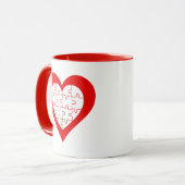 Jigsaw Heart Tasse (Vorderseite Links)