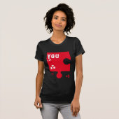 Jigsaw Heart WE FIT ZUSAMMEN Paare Valentine T-Shirt (Vorne ganz)