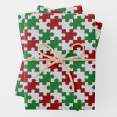 Jigsaw Holiday Wrapping Paper Sheets Geschenkpapier Set (Beispiel)