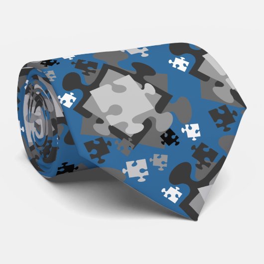 Jigsaw Jumble Krawatte (Gerollt)