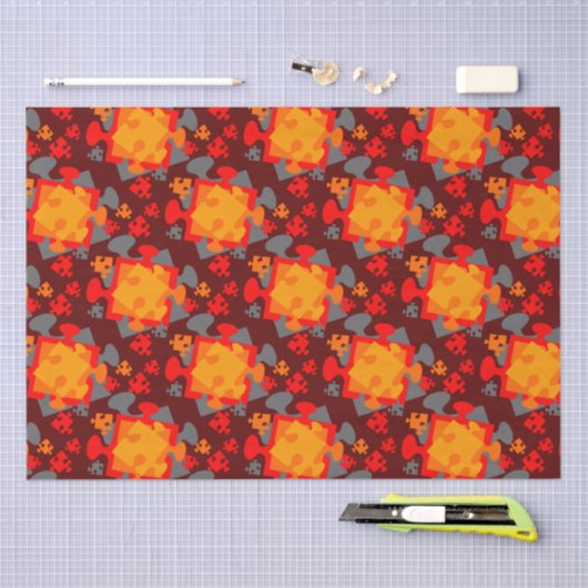 Jigsaw Jumble Seidenpapier (Handwerk)