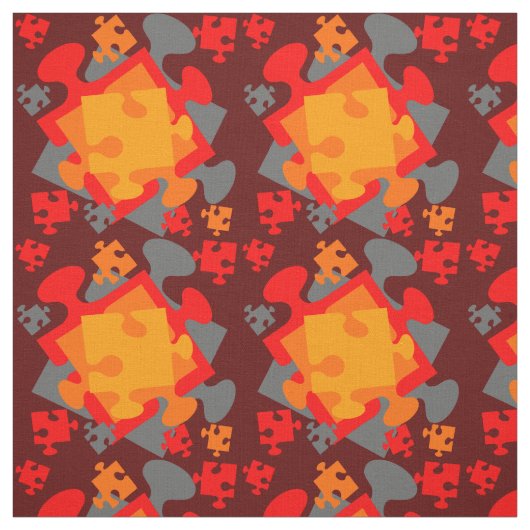 Jigsaw Jumble Stoff (Muster)