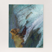 Jigsaw Kodiak braun trägt Angeln. Puzzle (Vertikal)