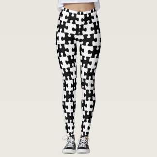 Jigsaw-Muster Leggings