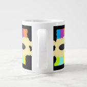 Jigsaw Musterkunst gemischte Farben in schwarz Jumbo-Tasse (Rückseite)
