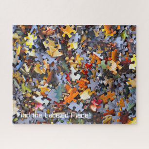 Jigsaw Pieces Custom Text Colorful Unique Puzzle