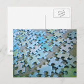 Jigsaw Pieces Postkarte (Vorne/Hinten)