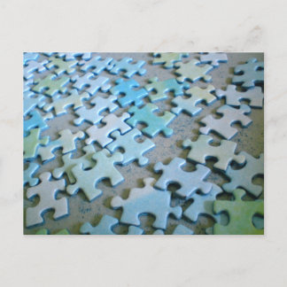 Jigsaw Pieces Postkarte