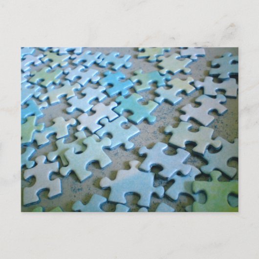 Jigsaw Pieces Postkarte (Vorderseite)