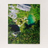 Jigsaw Plitvicer Seen Croatien. Puzzle (Vertikal)