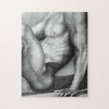 Jigsaw Puzzle 11x14 Männlicher Bodybuilder Art +Ge