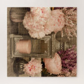 Jigsaw Puzzle 20x20 Peonies, Lanterns and Crates (Horizontal)