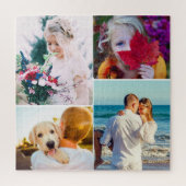 Jigsaw Puzzle 4 Fotos gerundet (Vertikal)