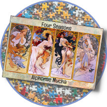 JIGSAW PUZZLE - Alphonse Muchas "Four Seasons"