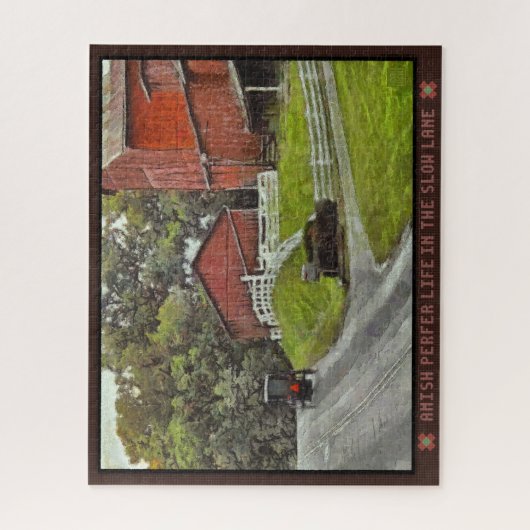 Jigsaw Puzzle Amish bevorzugt das Leben auf der la (Vertikal)
