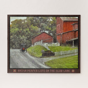 Jigsaw Puzzle Amish bevorzugt das Leben auf der la