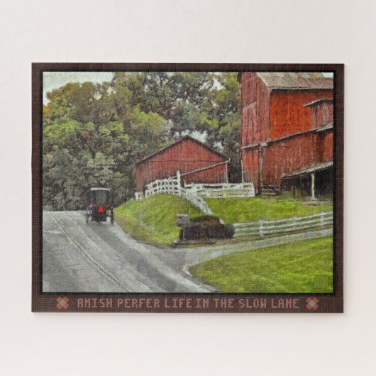 Jigsaw Puzzle Amish bevorzugt das Leben auf der la (Horizontal)