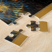 Jigsaw-Puzzle aus dem Fraktal Blau und Gold Puzzle (Seite)