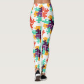 Jigsaw Puzzle Autism Muster Geschenk Niedlichen So Leggings (Rückseite)