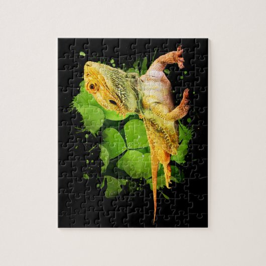 Jigsaw Puzzle, Besitzer eines bärtigen Dragon Rept Puzzle (Vertikal)