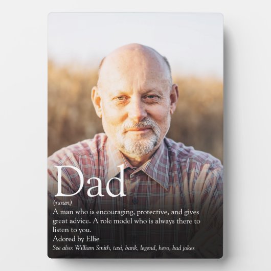 Jigsaw Puzzle: Bester Vater je Definition Foto Fotoplatte (Vorderseite)