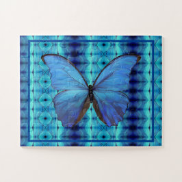 Jigsaw Puzzle Blue Morpho Butterfly