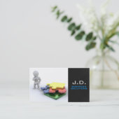Jigsaw Puzzle Business Card Visitenkarte (Stehend Vorderseite)