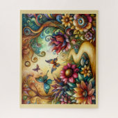 JIGSAW PUZZLE - Butterflies in a Fantasy Garden (Vertikal)